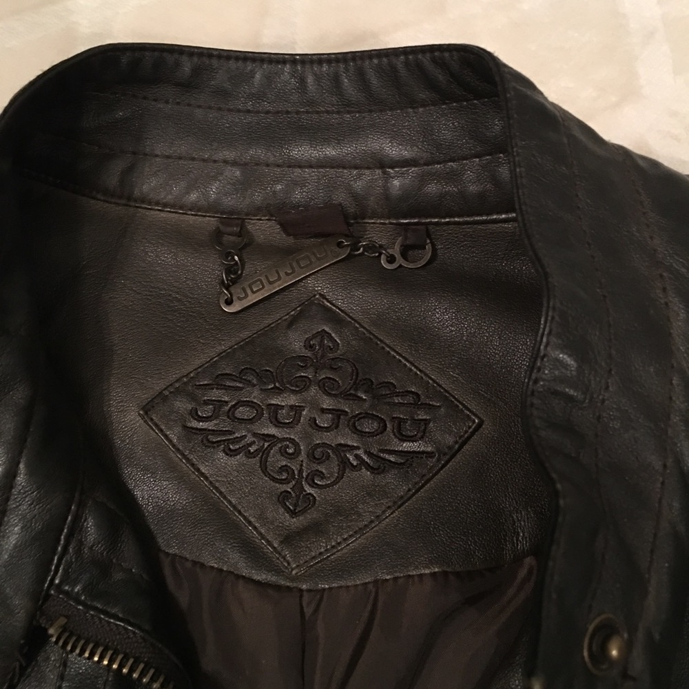 Zip up biker jacket. Never worn. - Picture 2 of 2
